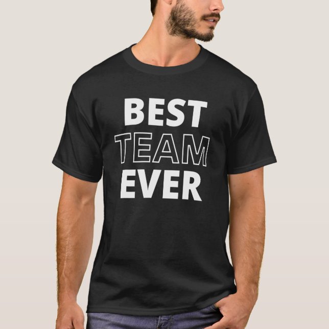 T-shirt Meilleure équipe féminine masculine & enfant (Devant)