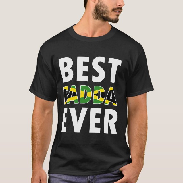 T-shirt Meilleure Fadda Jamaïcaine Jamaïcain Jamaïcain Fêt (Devant)