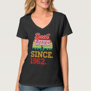 T-shirt Meilleure femme depuis 1962 60e anniversaire de Ma