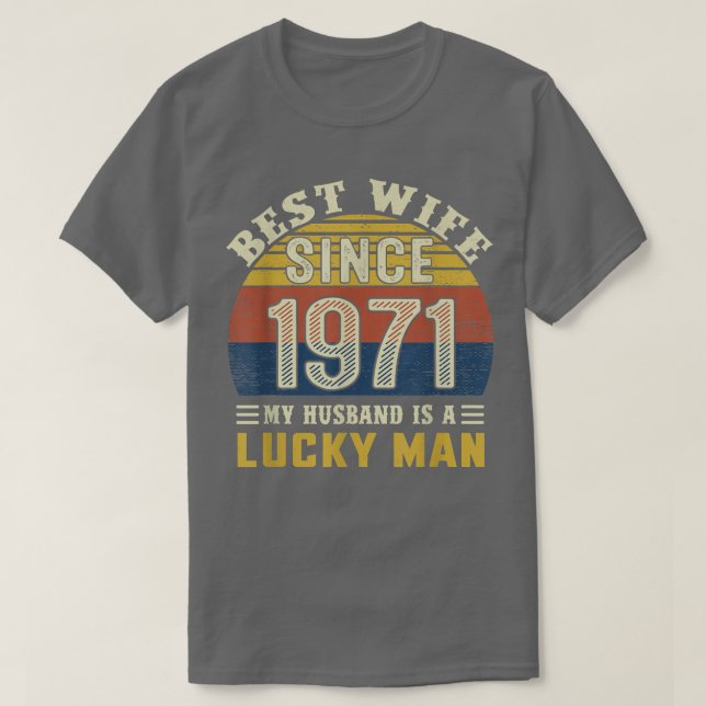 T-shirt Meilleure femme depuis 1971 51e anniversaire de Ma (Design devant)