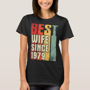 T-shirt Meilleure Femme Depuis 1979 Joyeux Mariage Mari 44