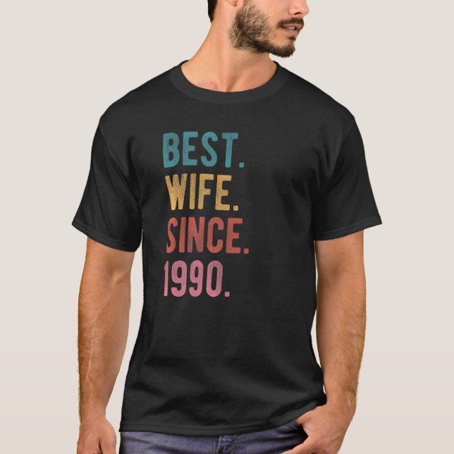 T-shirt Meilleure Femme Depuis 1990 32ème anniversaire de  (Devant)