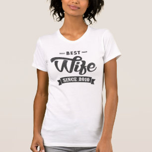 T-shirt Meilleure femme depuis 2010