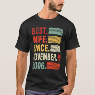 T-shirt Meilleure femme depuis novembre 2006 Mariage Marry
