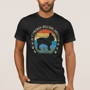 T-shirt Meilleure Fête des pères de Bulldog papa français