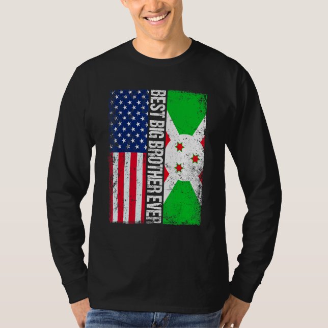 T-shirt Meilleure Fête des pères jamais Big Brother Burund (Devant)