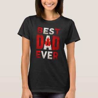 T-shirt Meilleure Fête des pères papa papa canadien