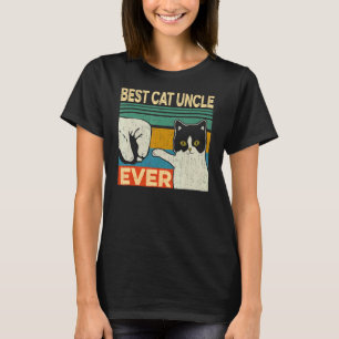 T-shirt Meilleure Fête des pères pour homme chat oncle jam