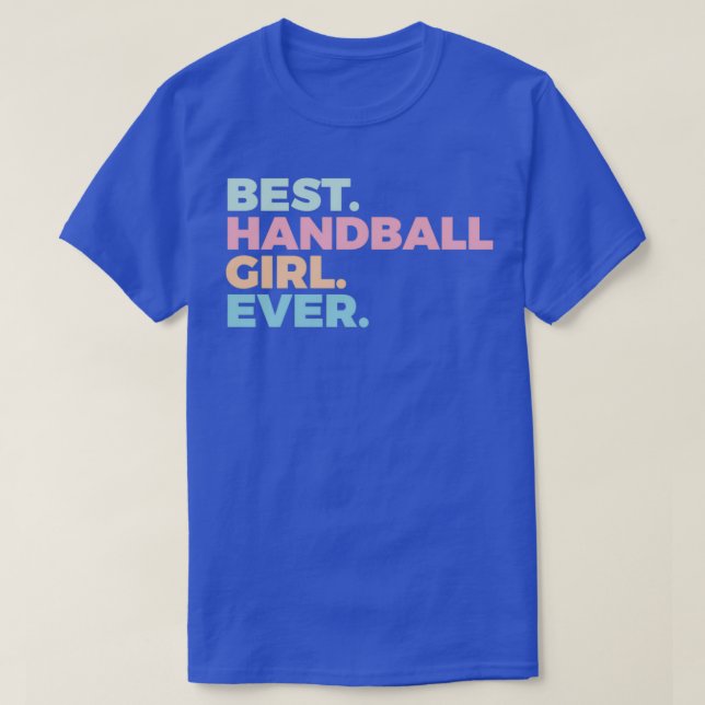 T-shirt Meilleure Fille De Handball Joueuse De Handball Fe (Design devant)