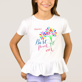 T-shirt Meilleure Flower Girl jamais personnalisable