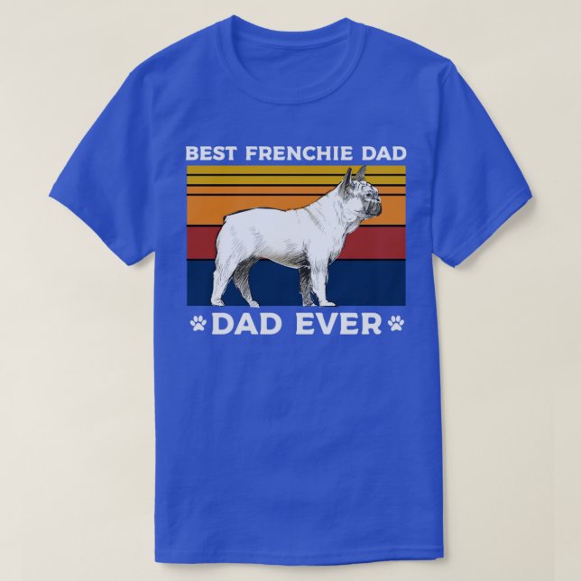 T-shirt Meilleure frenchie papa 2 (Design devant)