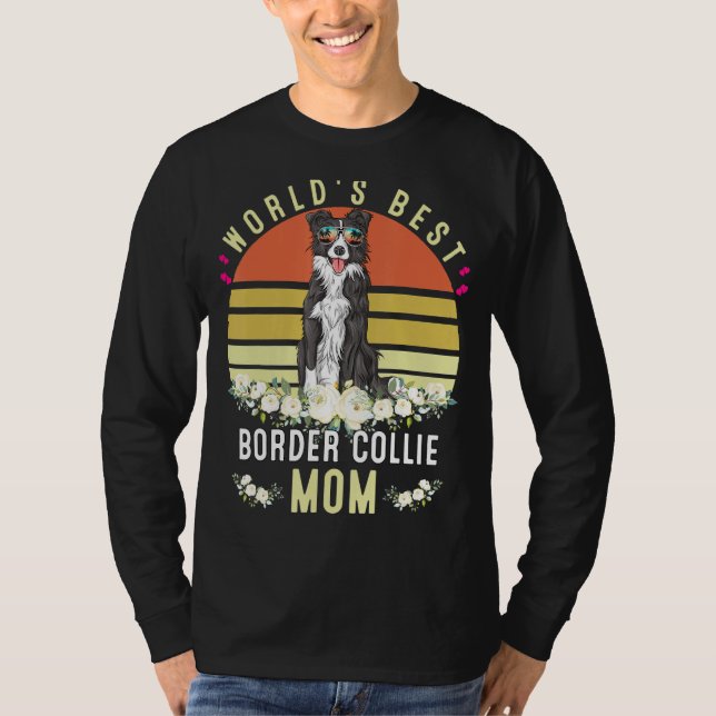 T-shirt Meilleure Frontière Mondiale Collie Maman Dog Mama (Devant)