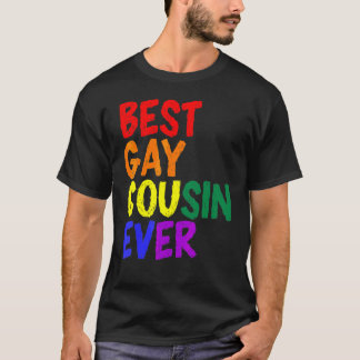 T-shirt Meilleure Gay Cousin Ever Rainbow Lgbt Pride 1