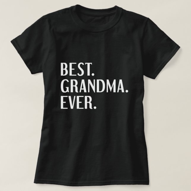 T-shirt Meilleure grand-mère (Design devant)