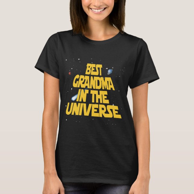T-shirt Meilleure grand-mère de l'univers (Devant)