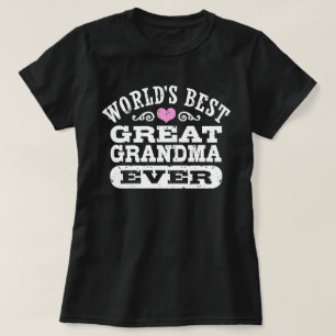 T-shirt Meilleure grand-mère du monde