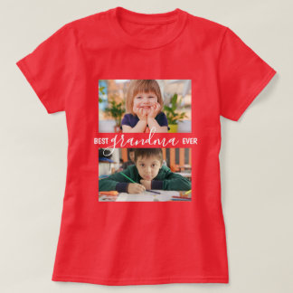 T-shirt Meilleure Grand-mère Ever 2 Collage de Photos Pers