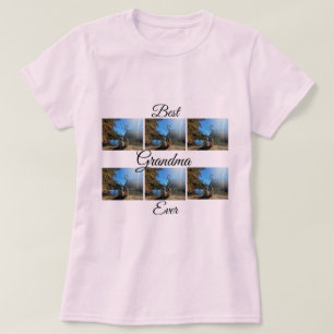 T-shirt Meilleure grand-mère Ever 6 photo collage cadeau P