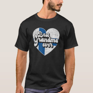 T-shirt Meilleure grand-mère jamais Finlande Drapeau finla