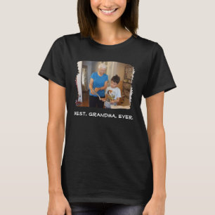 T-shirt Meilleure Grand-mère jamais personnalisée Photo Na