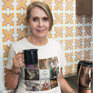 T-shirt Meilleure grand-mère jamais photo collage texte pe