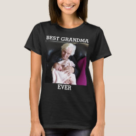T-shirt Meilleure Grand-Mère jamais photo personnalisée Cr