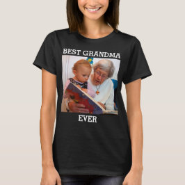 T-shirt Meilleure Grand-Mère Jamais Photo Personnalisée Cr