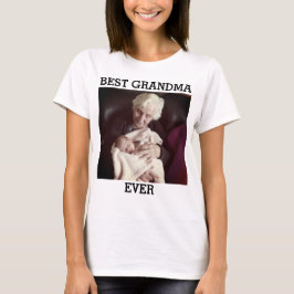T-shirt Meilleure Grand-Mère Jamais Photo Personnalisée Cr