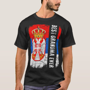 T-shirt Meilleure grand-mère serbe jamais serbe Fête des m
