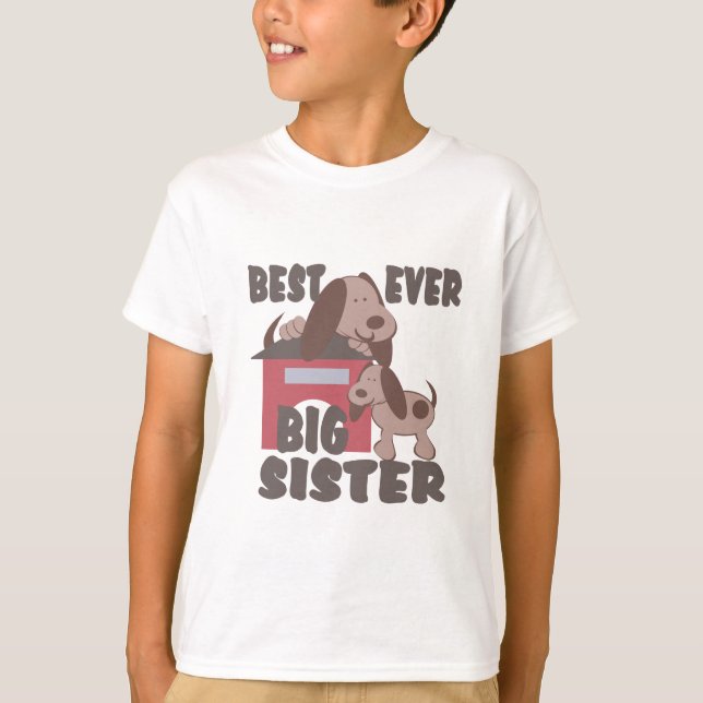 T-shirt Meilleure grande soeur jamais / Doghouse (Devant)