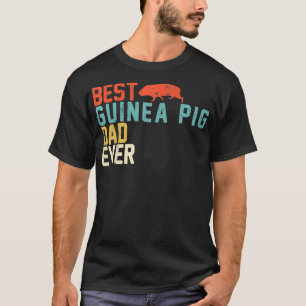 T-shirt Meilleure GUINEA PIG Papa Jamais Rétro Vintage 
