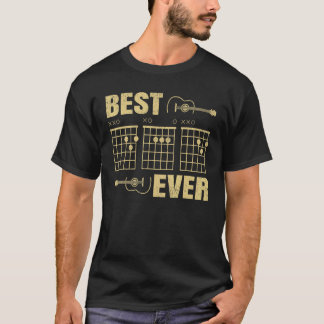 T-shirt Meilleure guitare papa toujours guitare papa guita