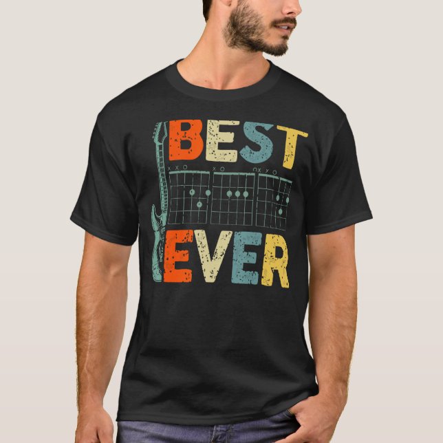 T-shirt Meilleure guitare papa toujours guitariste Père Da (Devant)