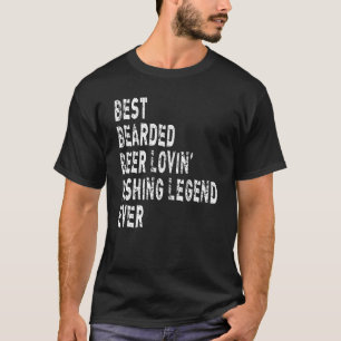 T-shirt Meilleure Légende de Pêche à Barbe Amoureuse de Bi