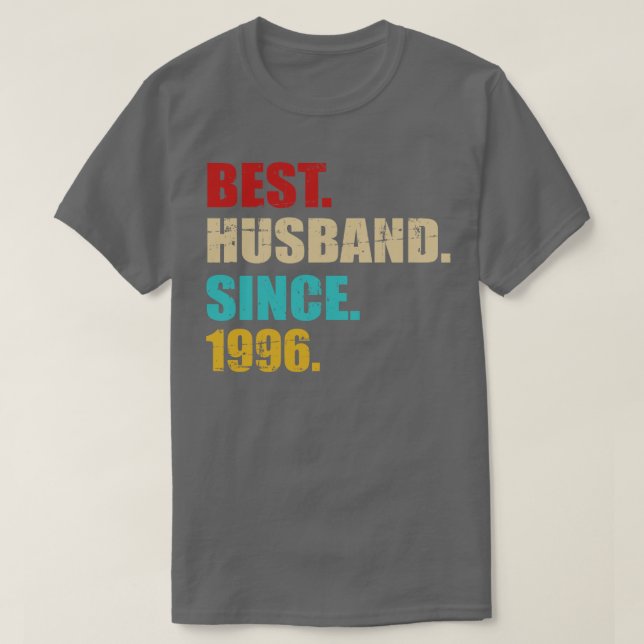 T-shirt Meilleure maison depuis 1996 argent mariage annive (Design devant)