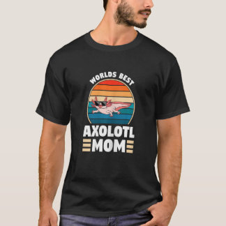 T-shirt Meilleure maman axolotl du monde des femmes axolot