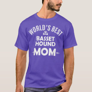 T-shirt Meilleure maman Basset du monde TBasset proprié