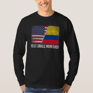 T-shirt Meilleure maman célibataire Jour des mères Colombi