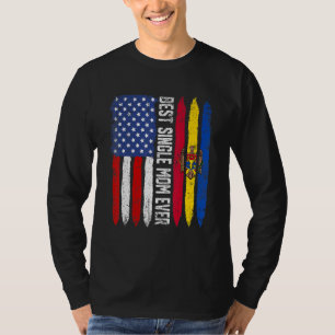 T-shirt Meilleure maman célibataire Jour des mères Moldavi