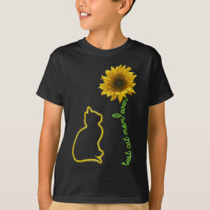 T-shirt Meilleure maman chatte pour la mère de Sunflower F