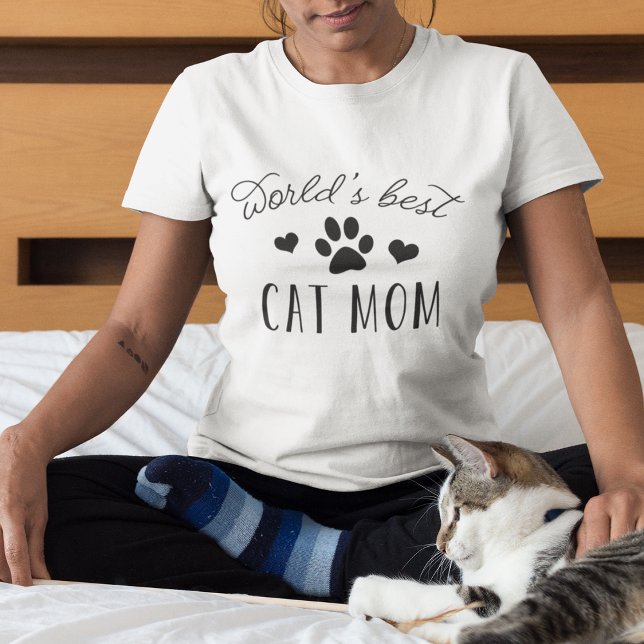 T-shirt Meilleure maman de chat du monde (Créateur téléchargé)