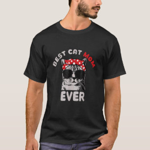 T-shirt Meilleure Maman de Chat Jamais Miaule Avec Mon Cha