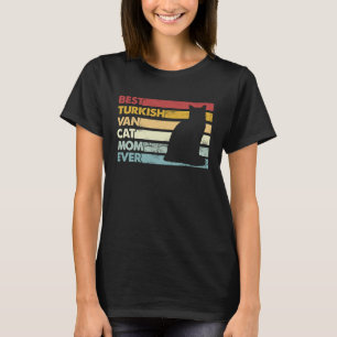 T-shirt Meilleure maman de chat Mère Turkish Van Cat