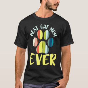 T-shirt Meilleure Maman de Chat Pour la Fête des Mères Ama