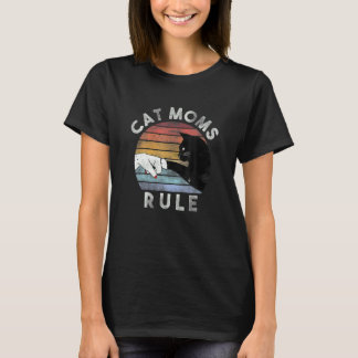 T-shirt Meilleure Maman de Chat Rétro Maman de Chat Les Ma