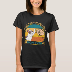 T-shirt Meilleure maman de chien de taureau français