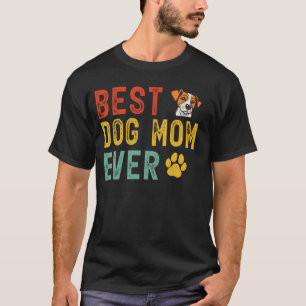 T-shirt Meilleure maman de chien drôle Fête des mères fill