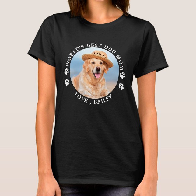 T-shirt Meilleure maman de chien du monde personnalisé mig (Créateur téléchargé)