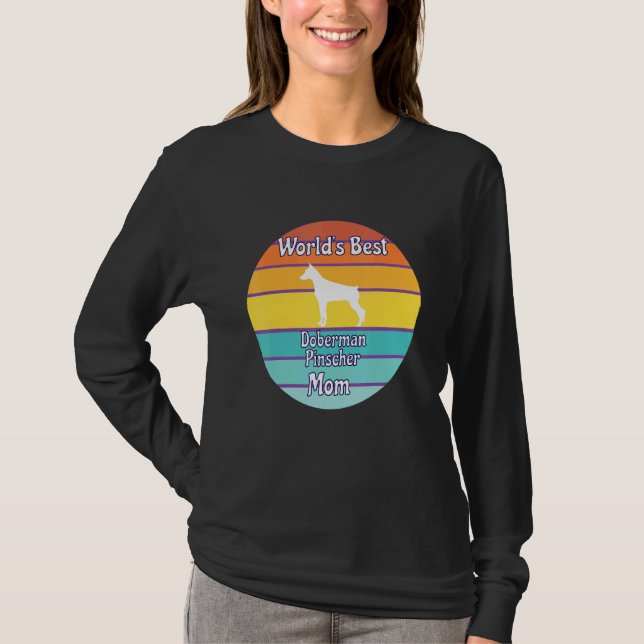 T-shirt Meilleure Maman de Dobermann Pinscher au Monde (Devant)