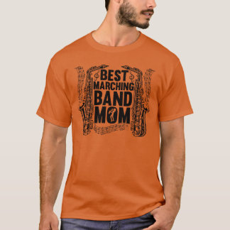 T-shirt Meilleure maman de groupe de majorettes Saophone M
